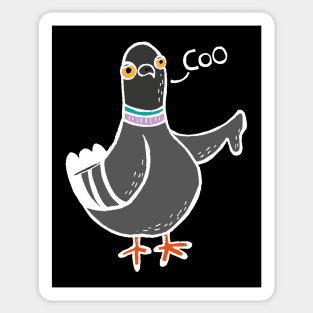 Coo / Boo Pigeon (White) Sticker